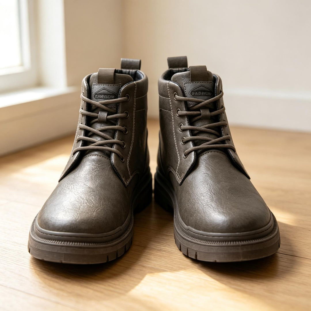 Men's Robust and Stylish Leather Boots Mune Fashion