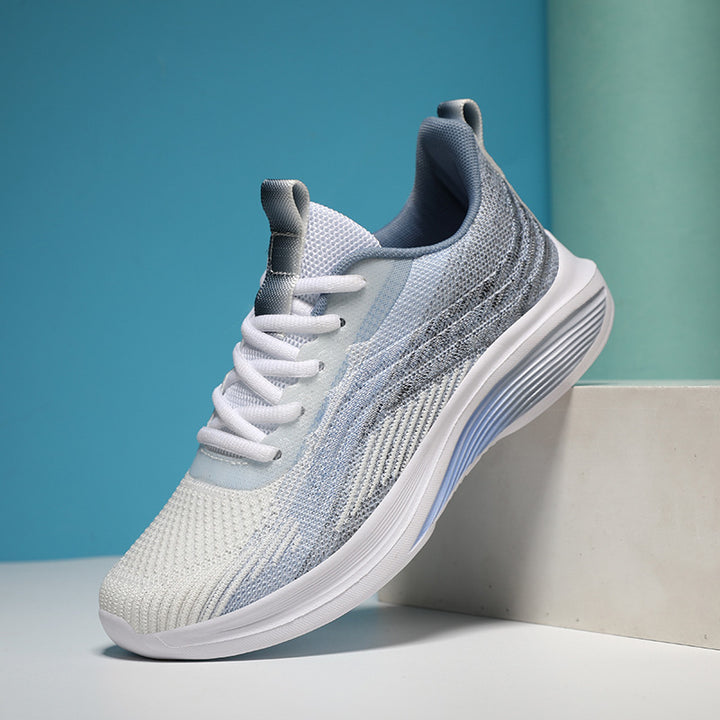 Women's ergonomic everyday sneaker with breathable knitted upper, shaped rolling sole, and heel cushioning Mune Fashion