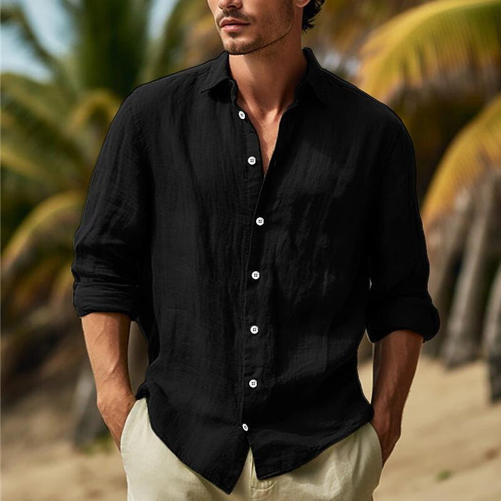 Men's shirt with airy fit and elegant button placket Mune Fashion