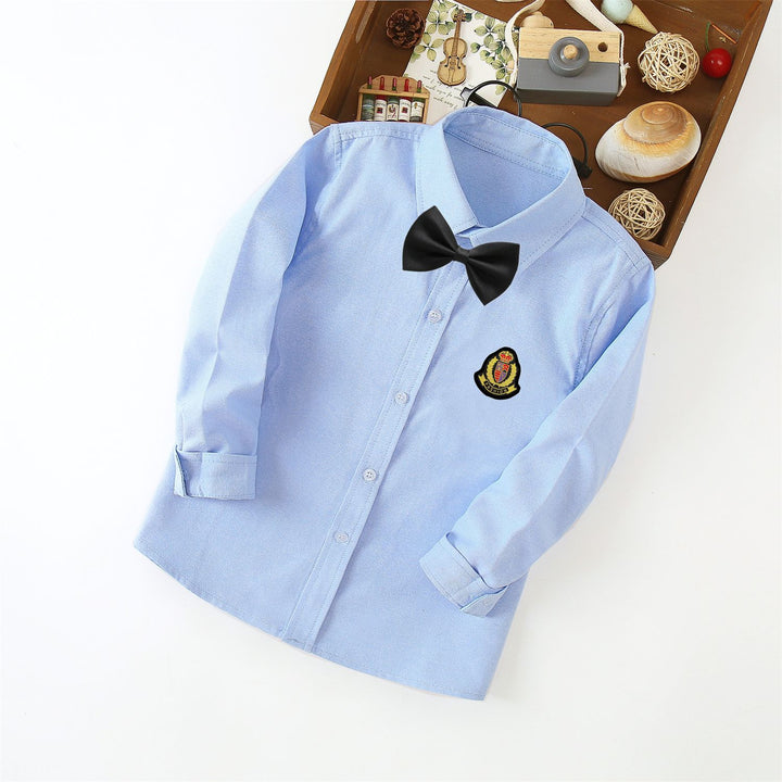 Women's classic long sleeve shirt with crest Mune Fashion
