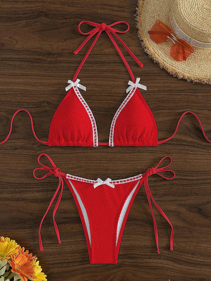 Women's Triangle Bikini Set Mune Fashion