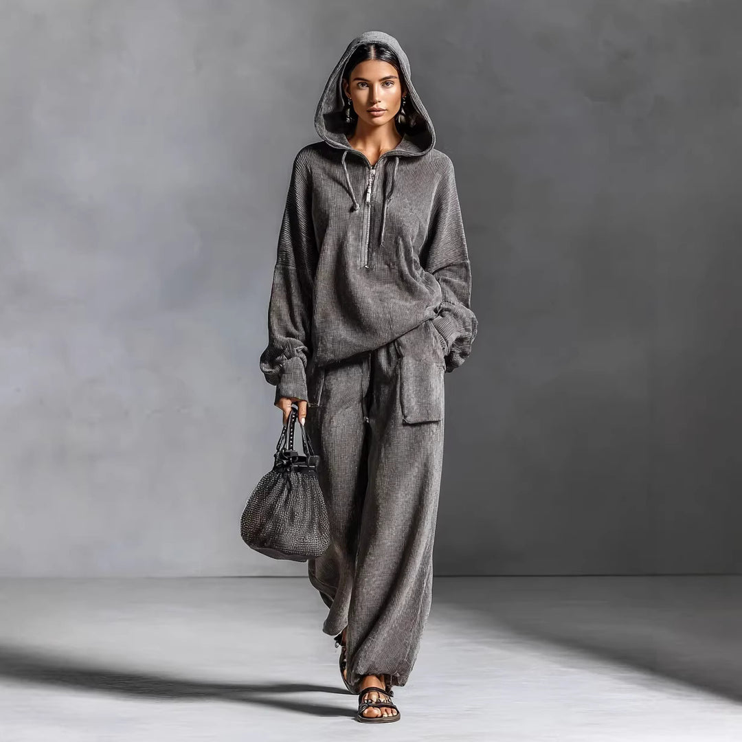Women Casual and Comfortable Hoodie Set