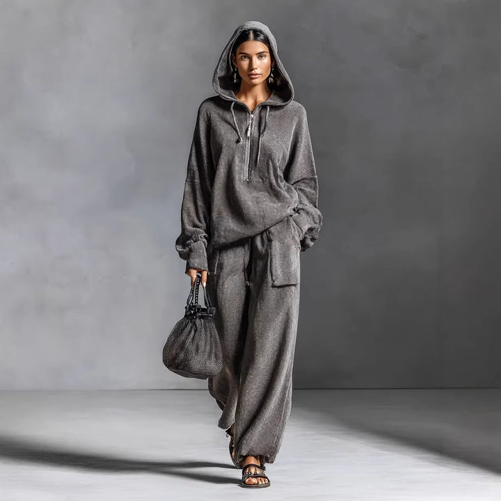 Women Casual and Comfortable Hoodie Set