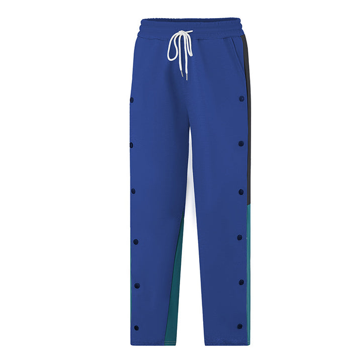 Men's sporty leisure pants with buttons and elastic waistband Mune Fashion