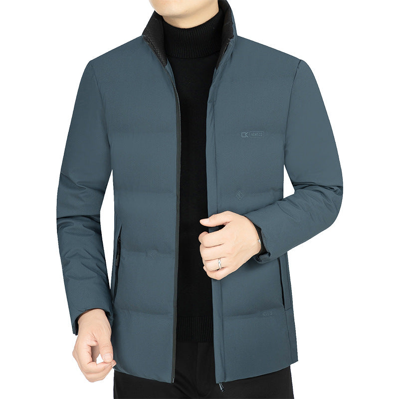 Men's lightly quilted stand-up collar functional jacket with slim silhouette Mune Fashion
