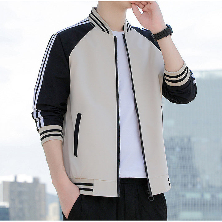 Men's Sporty Bomber Jacket with Side Pockets Mune Fashion