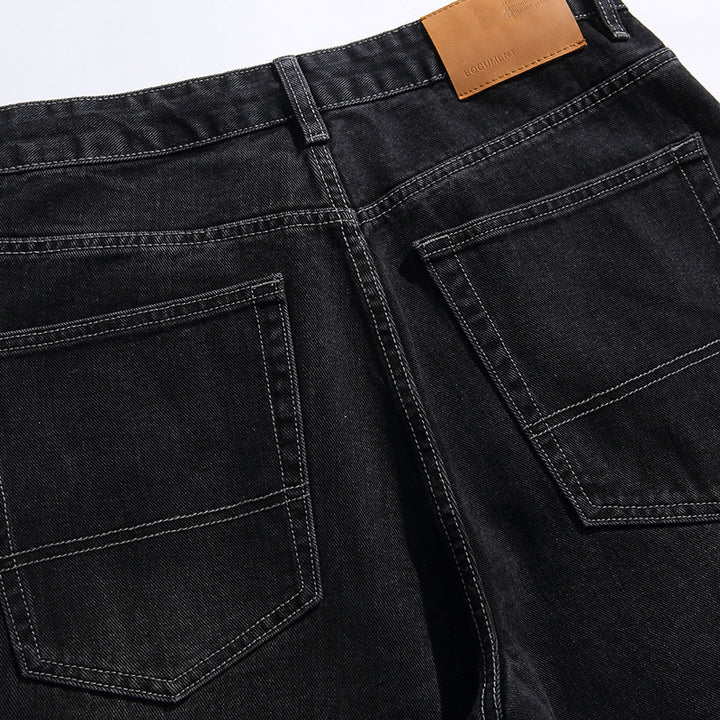 Unisex Wide Baggy Jeans with Drawstring Waist, Pleated Front and Utility Pockets Mune Fashion