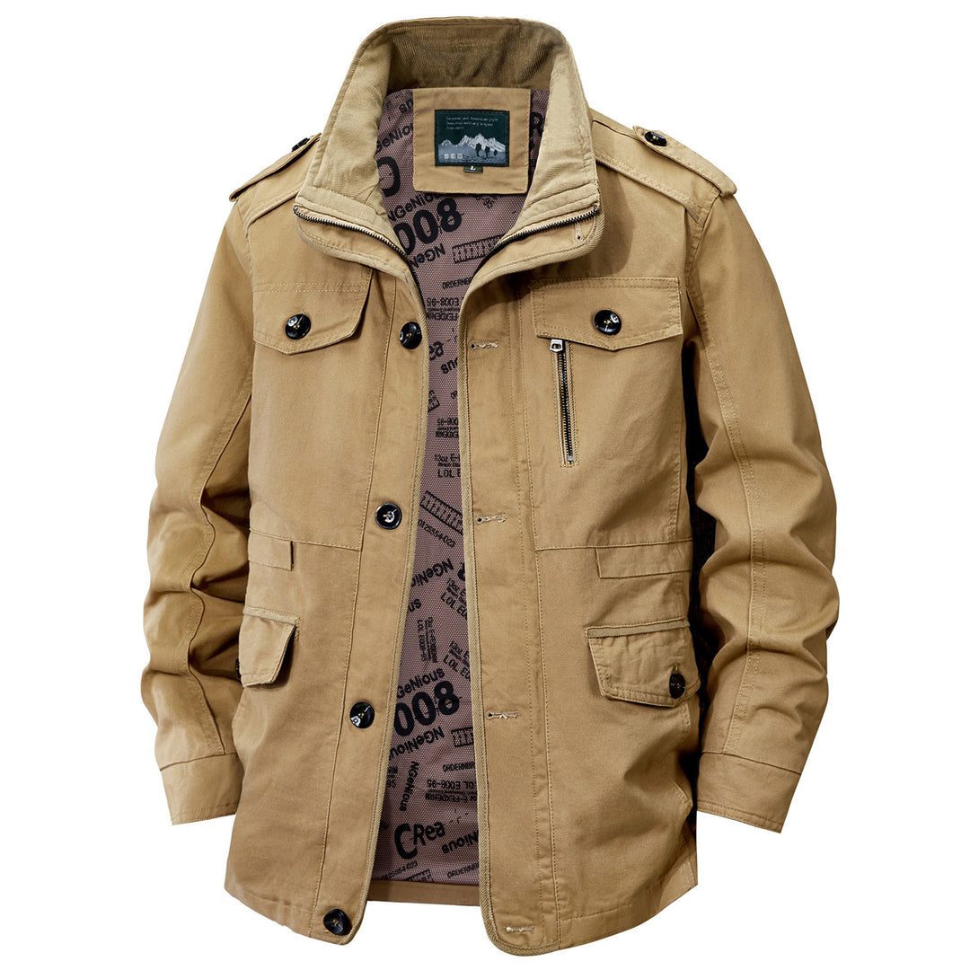 Men's leisure jacket with numerous pockets Mune Fashion