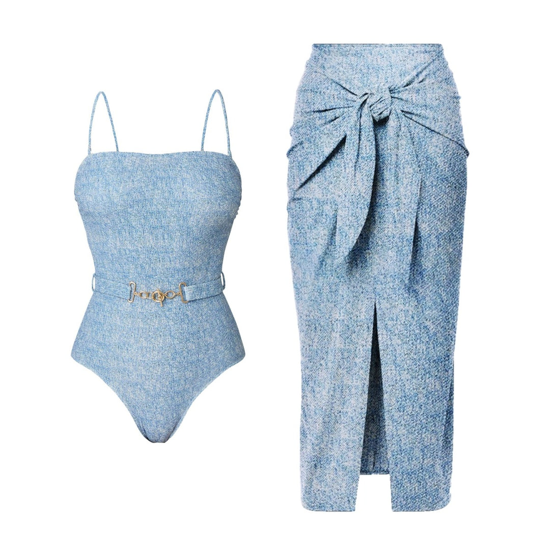 Ladies bikini set with wrap skirt Mune Fashion