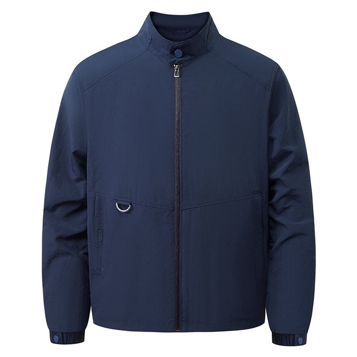 Men's Lightweight Transitional Jacket with Stand-Up Collar Mune Fashion