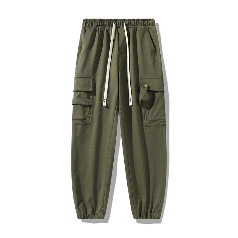 Men's cargo jogging pants with multi-pocket design, drawstring and elastic leg cuffs Mune Fashion