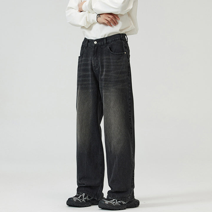 Men Wide Baggy Jeans in Vintage Look with Five-Pocket Cut Mune Fashion