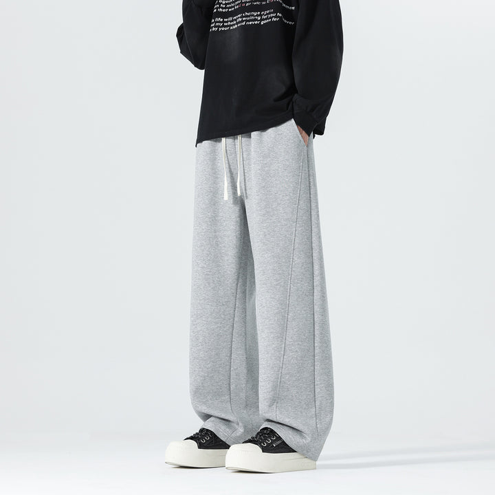 Men's Extra Wide Sweatpants in Palazzo Look with Drawstring Waist and Side Pockets Mune Fashion