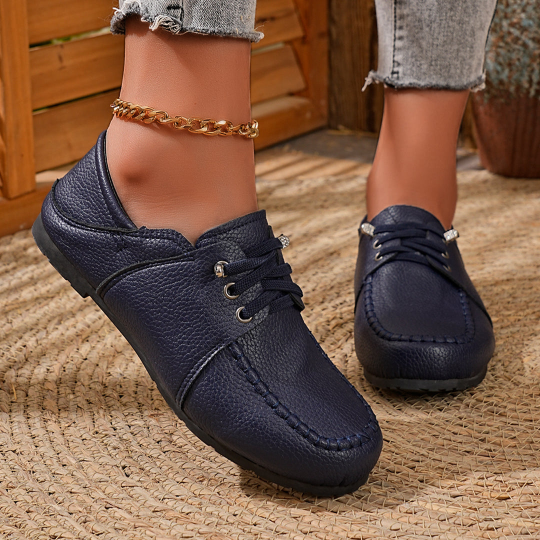 Men's classic moccasin slippers with elastic lacing and anatomical comfort footbed Mune Fashion