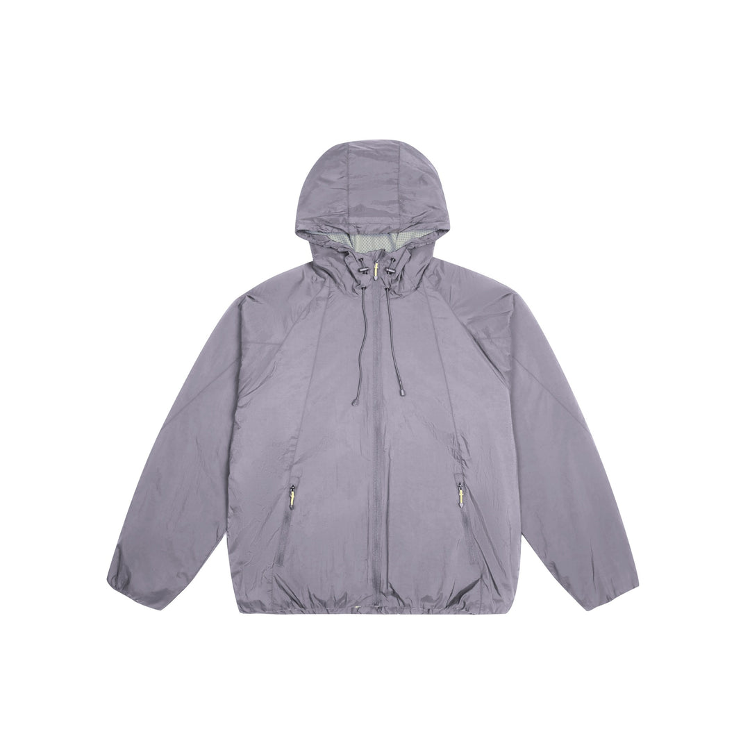 Unisex Lightweight Windbreaker with Adjustable Hood, Packable Nylon Jacket Mune Fashion