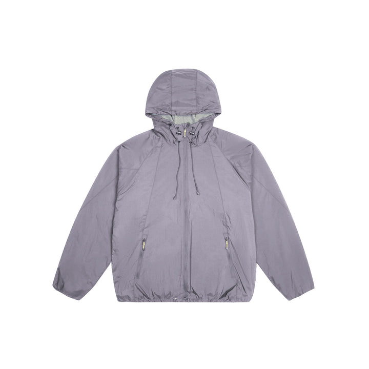 Unisex Lightweight Windbreaker with Adjustable Hood, Packable Nylon Jacket Mune Fashion