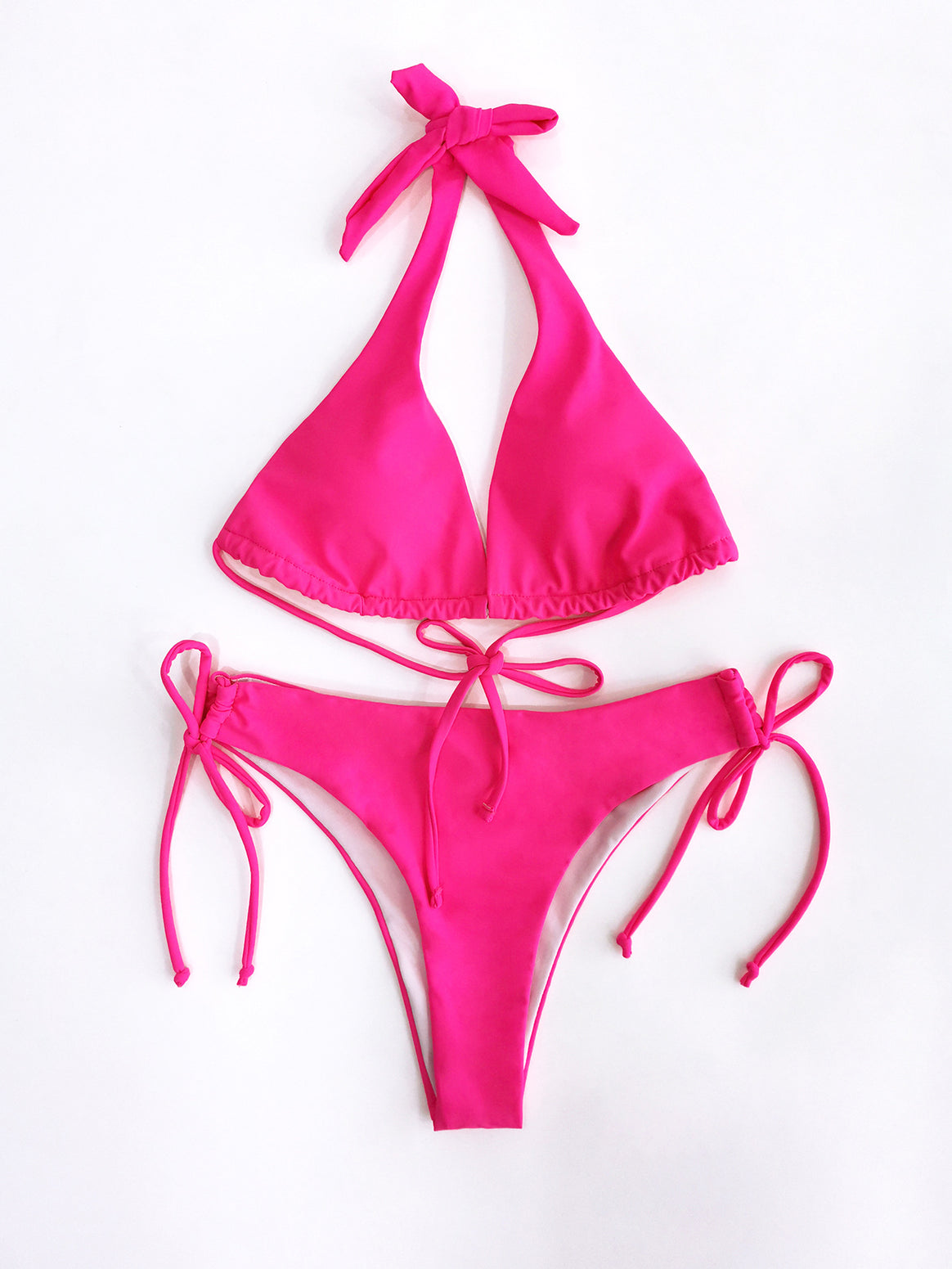 Women Triangle Bikini with high comfort and playful ties Mune Fashion