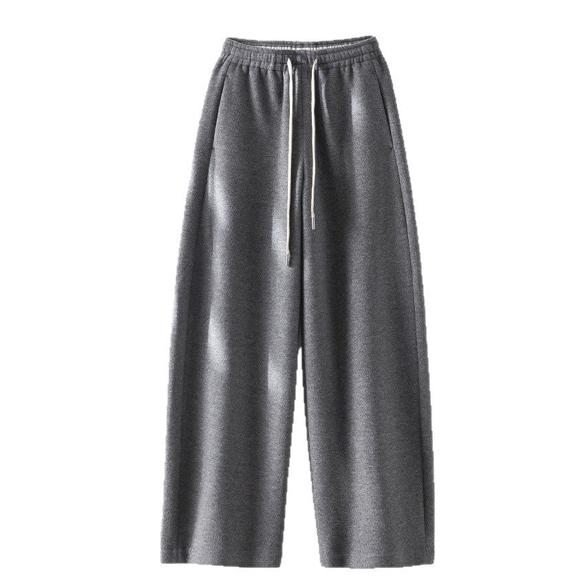 Women's Loose Sweatpants with Elastic Waistband, Drawstring and Side Pockets Mune Fashion