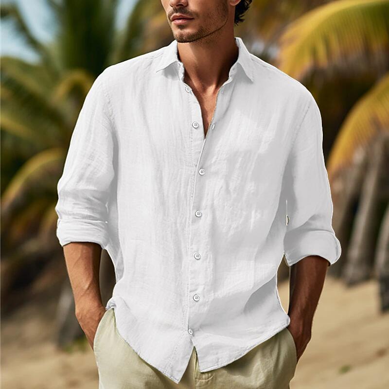 Men's shirt with airy fit and elegant button placket Mune Fashion