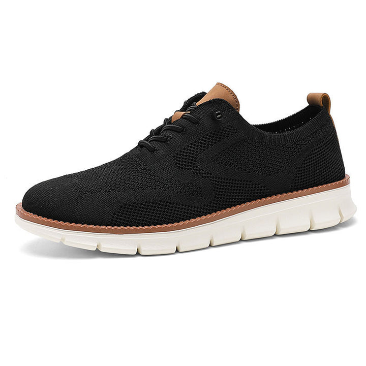 Men's knitted comfort sneaker with breathable knitted upper and flexible EVA outsole Mune Fashion