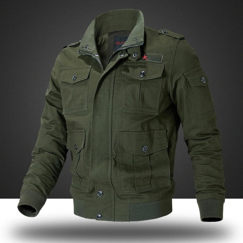 Men's military jacket with numerous pockets Mune Fashion