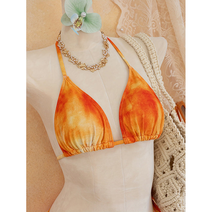 Ladies two-piece swimsuit with stylish ruffle design Mune Fashion