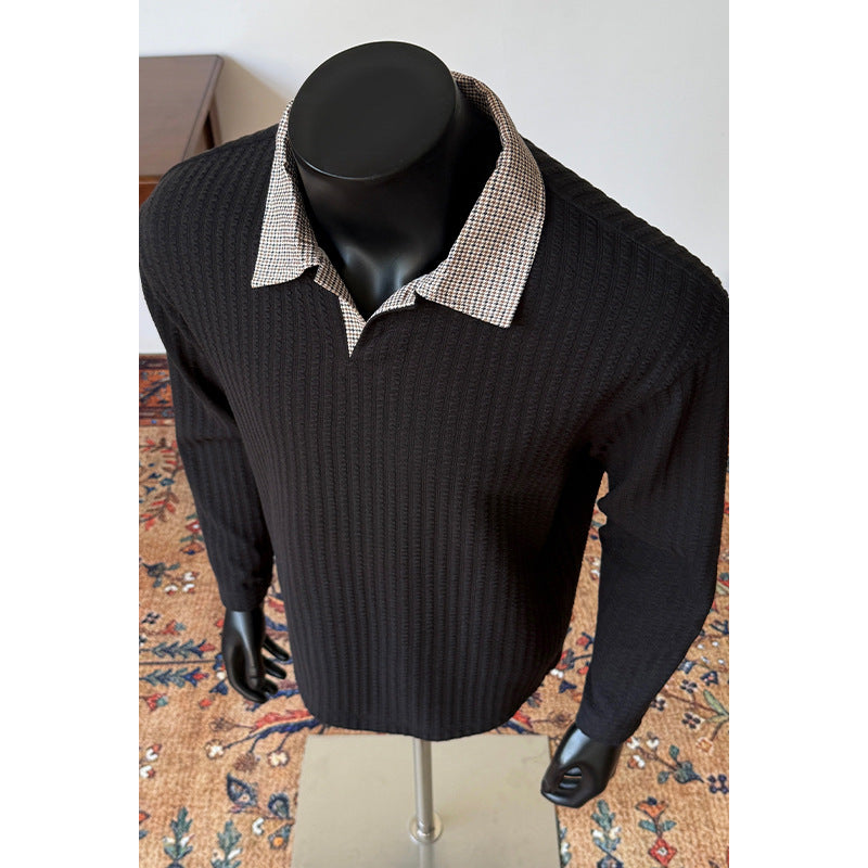 Men's Stylish Knit Sweater with Textured Design Mune Fashion