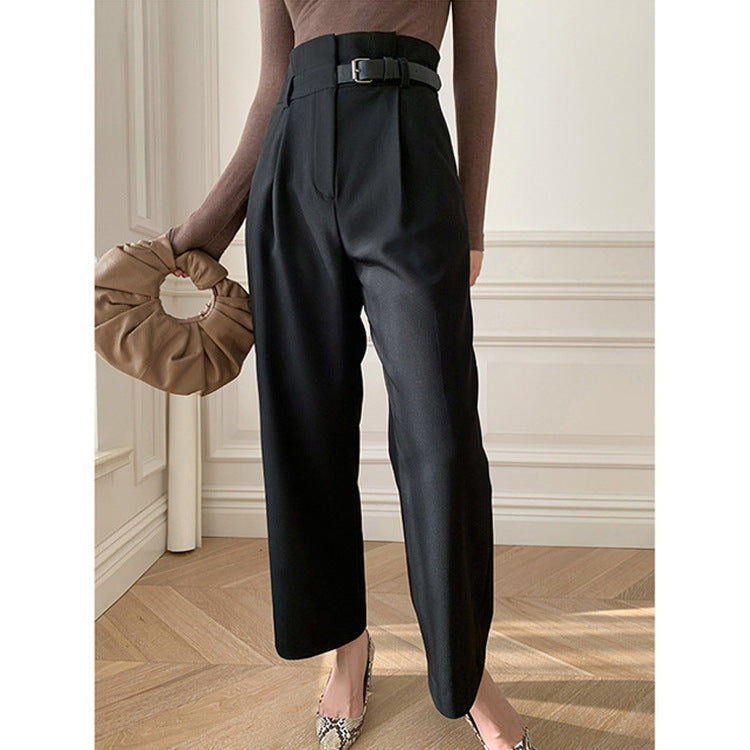 Women High-Waisted Dress Pant Mune Fashion