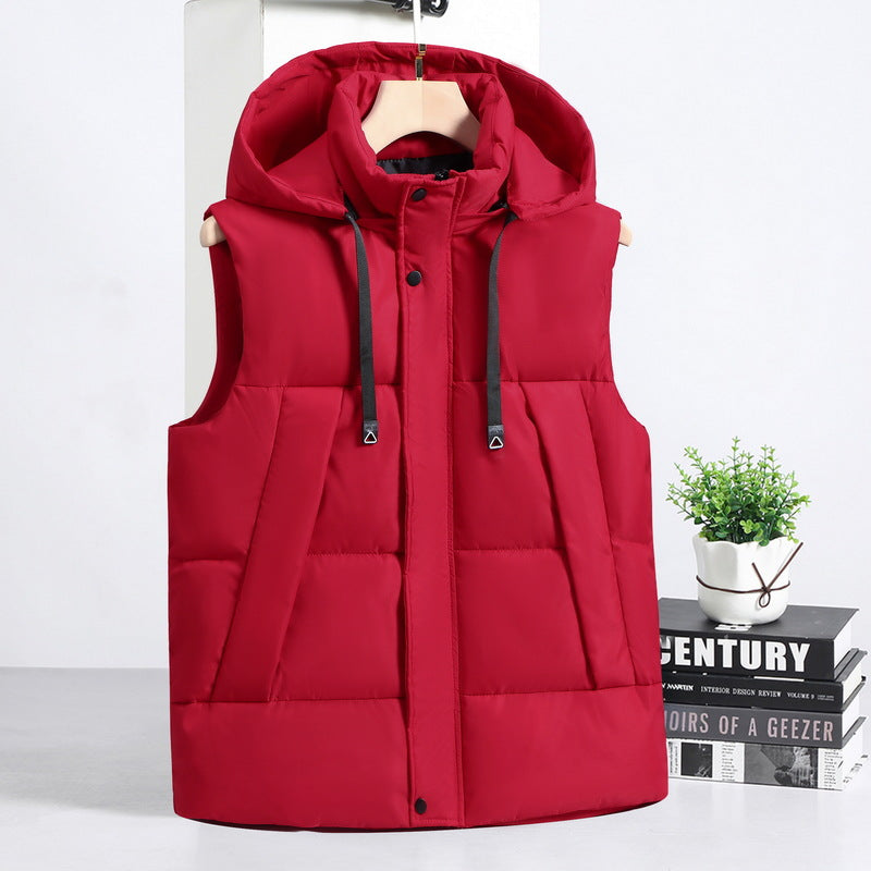 Men's Thermal Insulated Quilted Vest with Hood Mune Fashion