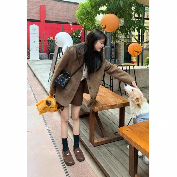 Women Plush Capybara Shoulder Bag with Stuffed Animal Design Mune Fashion