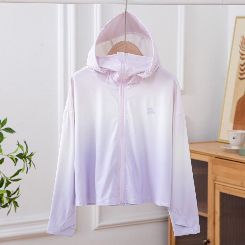 Women's lightweight hoodie jacket with UV protection, quick-drying sports jacket with zipper Mune Fashion