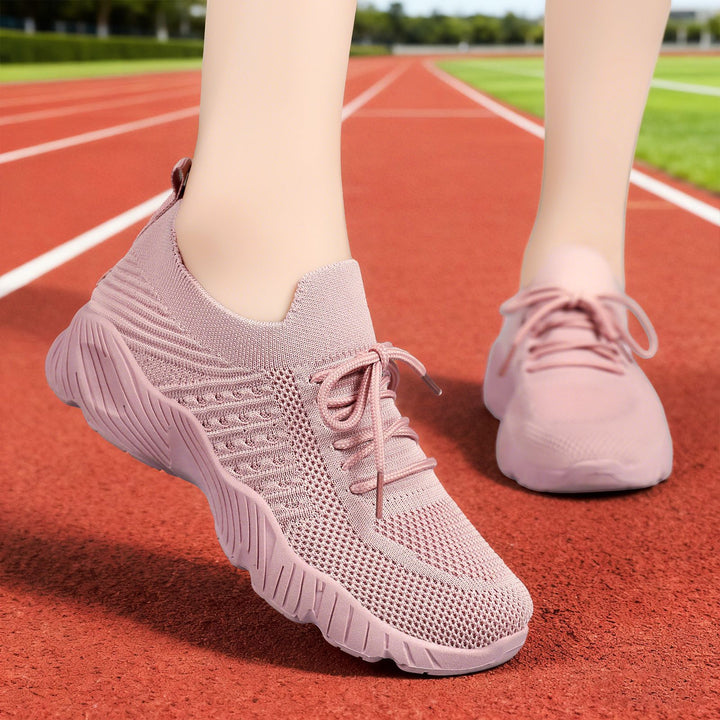 Women's knitted slip-on sneaker with sock-like shaft and cushioned profile sole Mune Fashion
