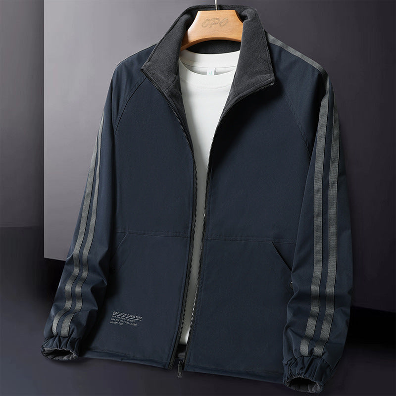 Men's Sporty Transitional Jacket with High Collar Mune Fashion 1788241641