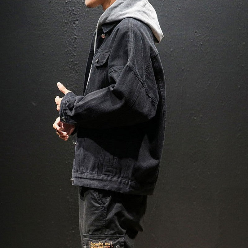 Men's Casual Denim Jacket with Vintage Details Mune Fashion