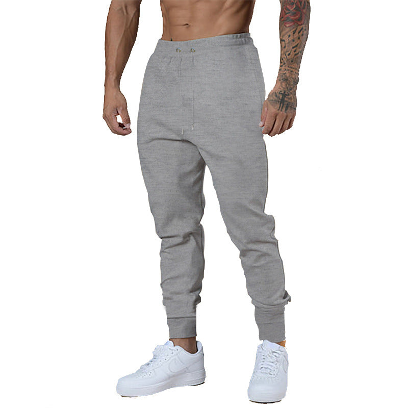 Men's Slim-Fit Jogging Pants with Elastic Waistband and Ribbed Cuffs Mune Fashion