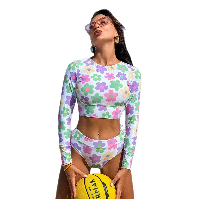 Women's Sporty Bikini Set with Long Sleeves Mune Fashion