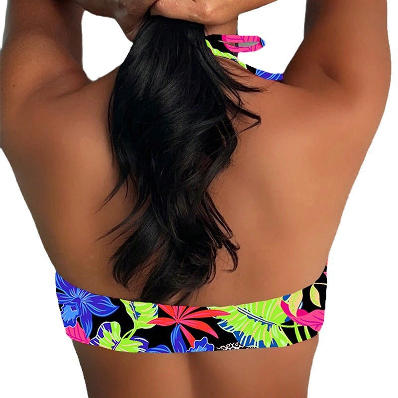 Women's bandeau bikini with creative cross details Mune Fashion