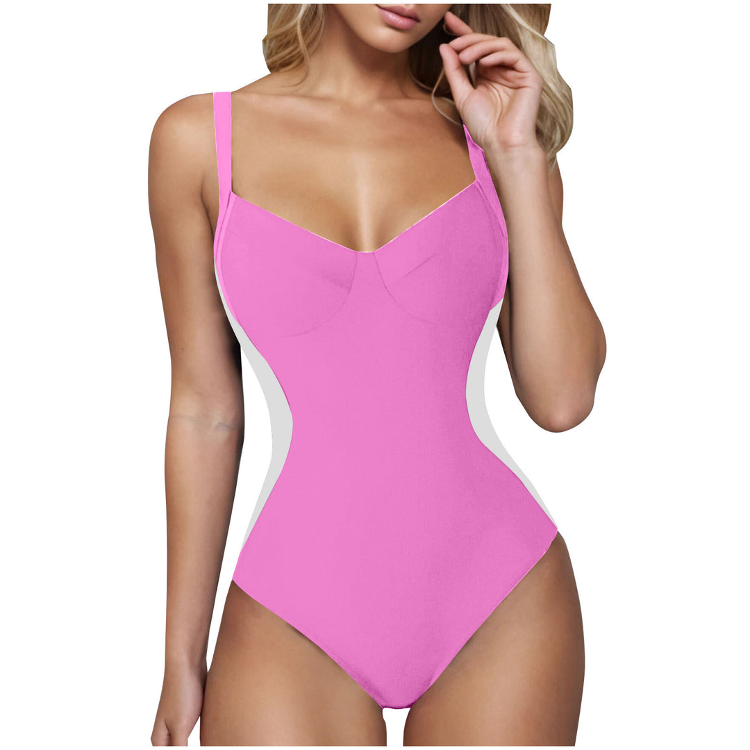 Ladies elegant swimsuit with soothing V-neck Mune Fashion