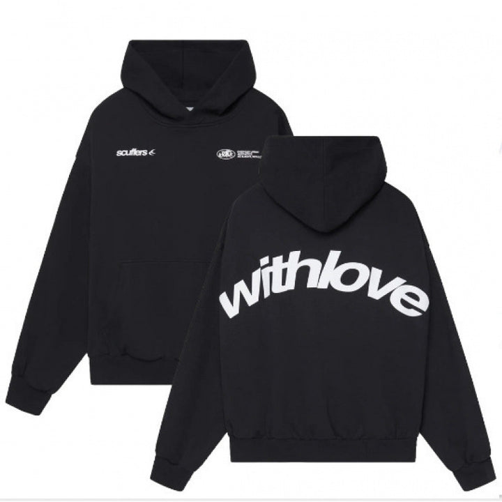 Unisex oversized hoodie with large back print, kangaroo pocket and ribbed cuffs Mune Fashion