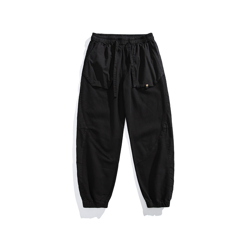 Men's utility jogger pants with oversized flap pockets, drawstring waistband, and elastic cuffs Drune