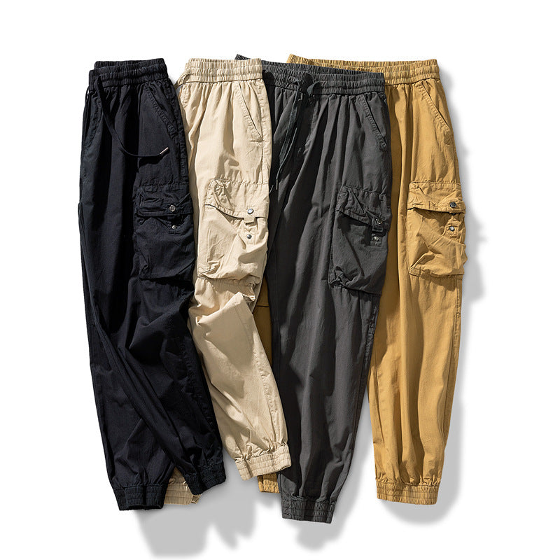 Herren Cargo-Joggerhose mit elastischem Bund, multifunktionalen Cargotaschen und abnehmbarer Packtasche Mune Fashion