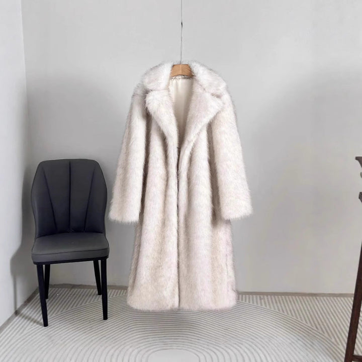 Women Luxury Faux Fur Coat Mune