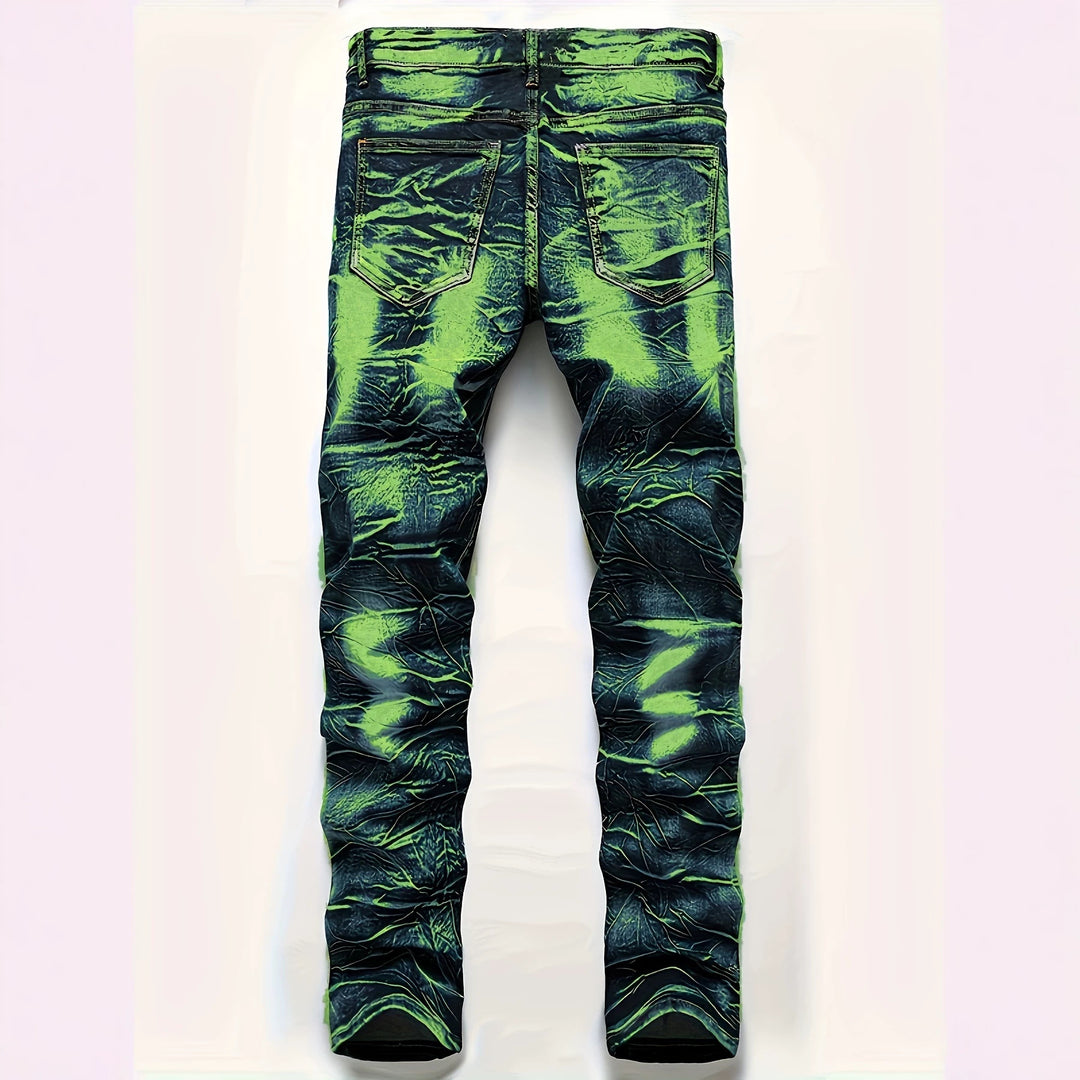 Men's Fashion Slim-Fit Jeans in Used Look Mune Fashion