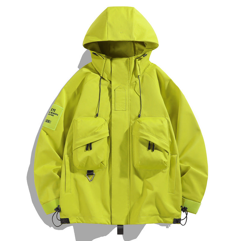 Men's Oversize Utility Parka with Hood, Multi-Pockets & Water-Repellent Functional Membrane Mune Fashion
