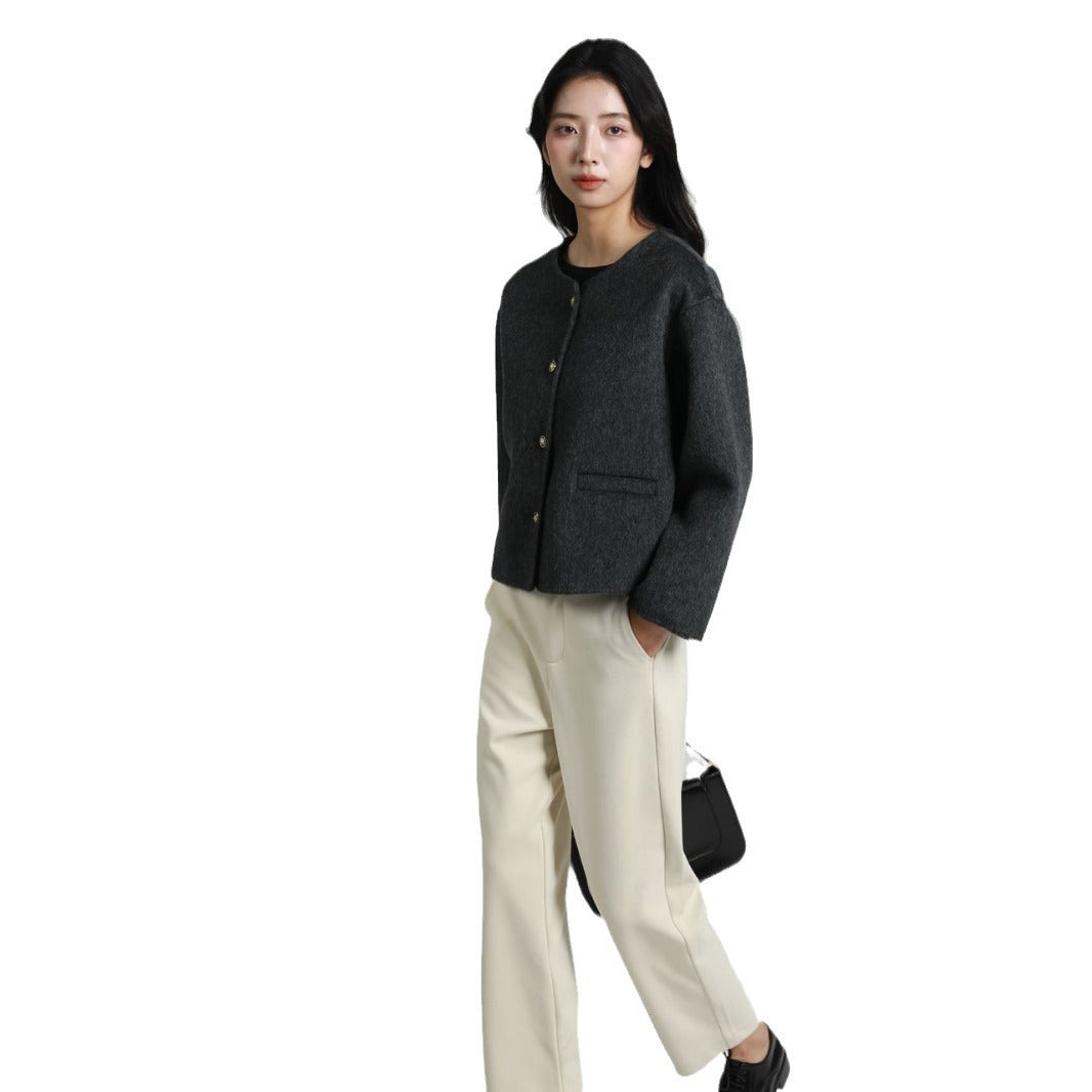 Women’s Fashion Short Jacket with Button Placket Mune Fashion