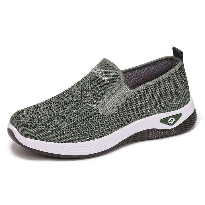 Women nan breathable knitted slip-on leisure shoe with cushioning EVA sole Mune Fashion