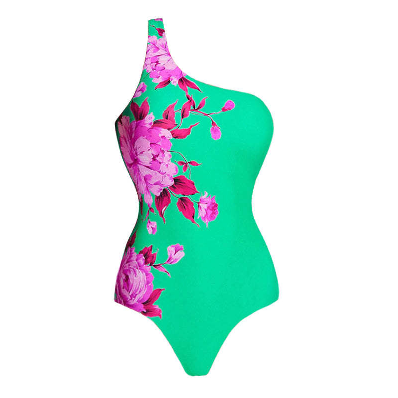 Ladies Beach Bikini Set with Asymmetrical Top and Elegant Maxi Skirt Mune Fashion