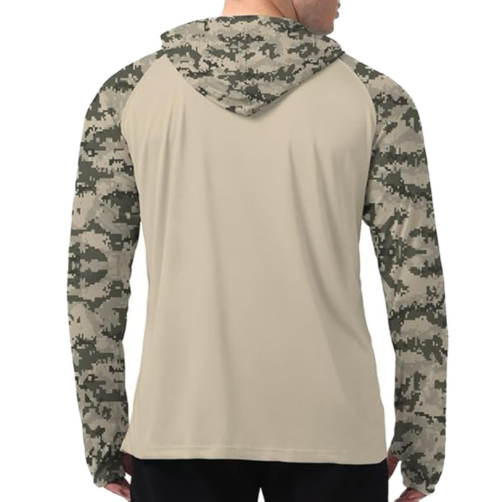 Men's sporty hoodie with abstract print