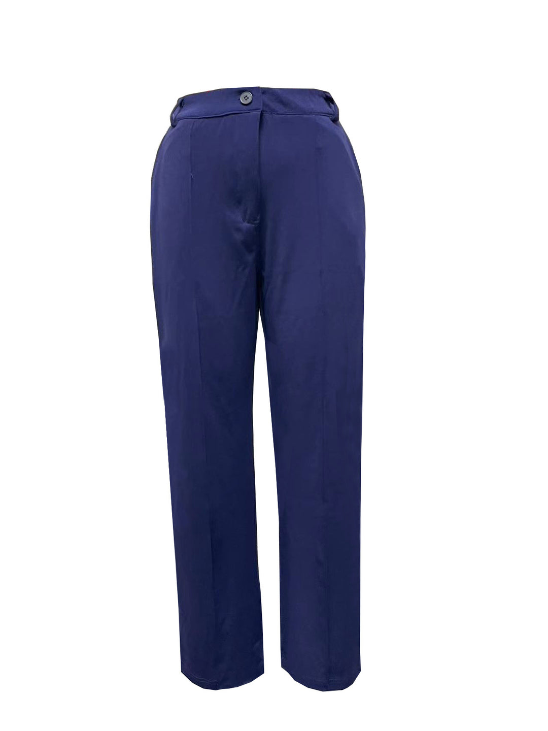 Women high-waisted straight-cut suit trousers with crease Mune Fashion