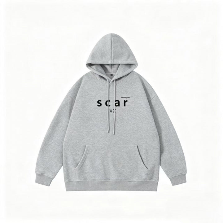 Unisex Oversize Hoodie with Kangaroo Pocket and Minimal Front Print Mune Fashion